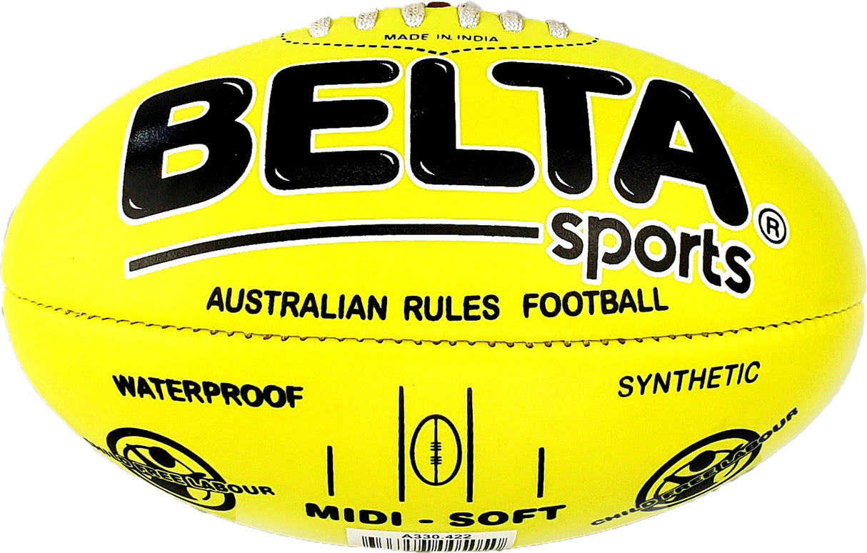 Belta midi footy fluro yellow