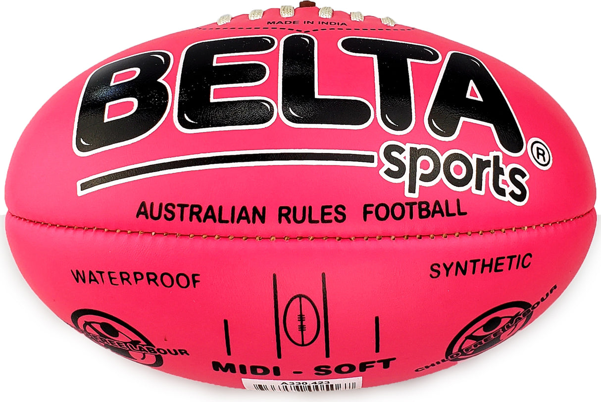 Belta midi footy fluro pink
