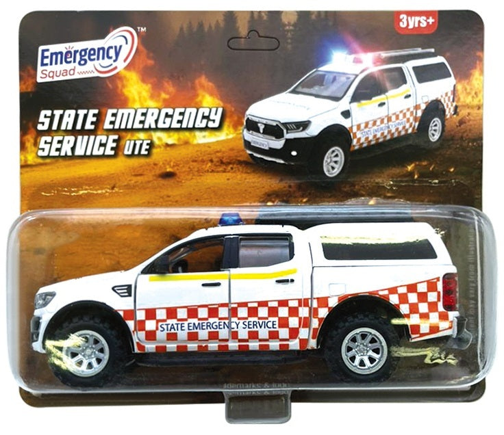 SES Emergency Service Ute 1:32 scale diecast pull back