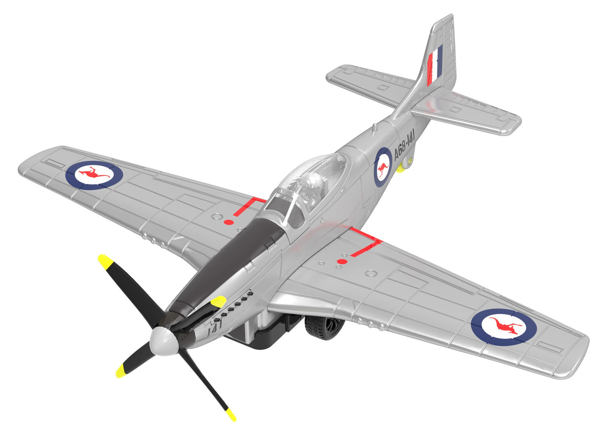 P-51 Mustang Fighter Plane 1:72 scale with RAAF Kangaroo Roundels