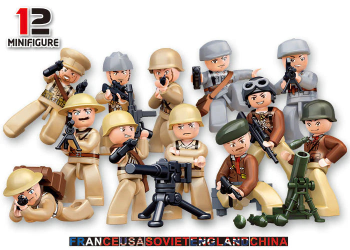 Sluban | WW2 Mini Figures In Blind Packs
