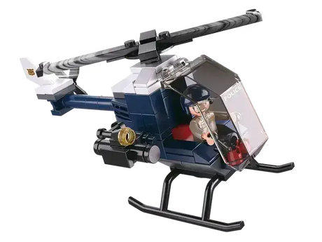Sluban | Police Helicopter 87 Pcs - Toybox Tales
