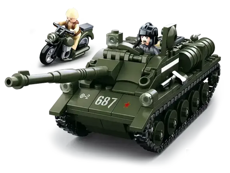Sluban | WW2 Su-85 Tank Destroyer 338 Pcs - Toybox Tales