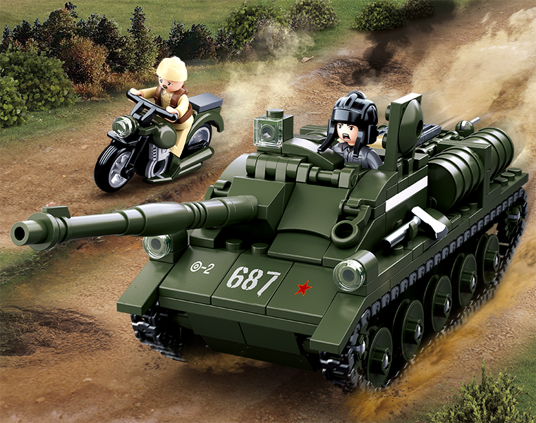 Sluban | WW2 Su-85 Tank Destroyer 338 Pcs