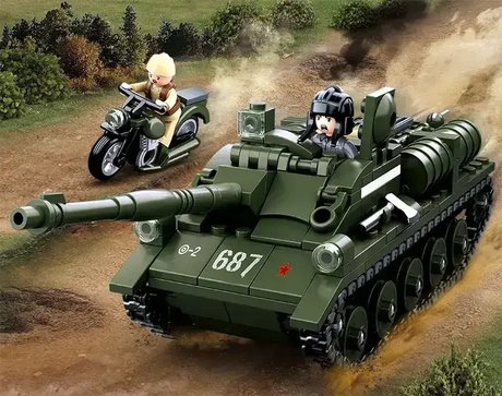 Sluban | WW2 Su-85 Tank Destroyer 338 Pcs - Toybox Tales