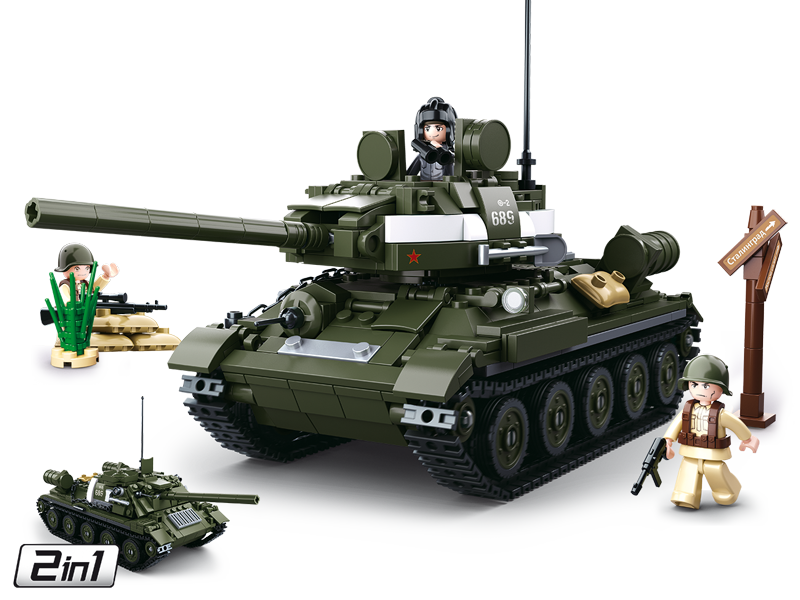 Sluban | WW2 Tank T-34\85 687 Pcs