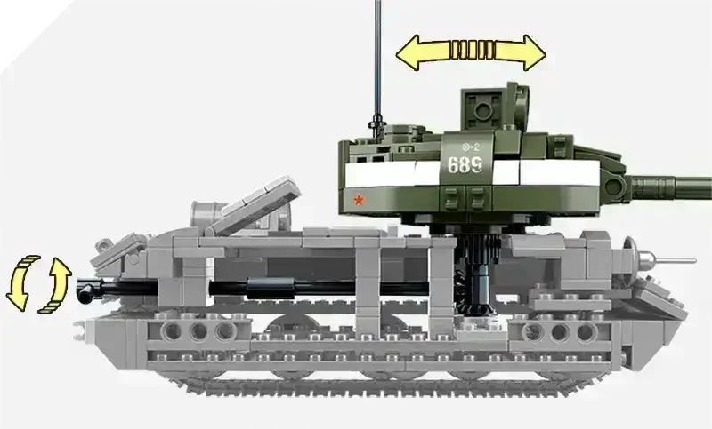Sluban | WW2 Tank T-345 687 Pcs - Toybox Tales