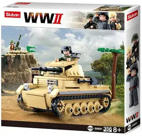 Sluban | WW2 Tank Panzer 2 - Toybox Tales