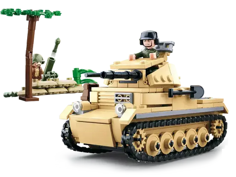 Sluban | WW2 Tank Panzer 2 - Toybox Tales