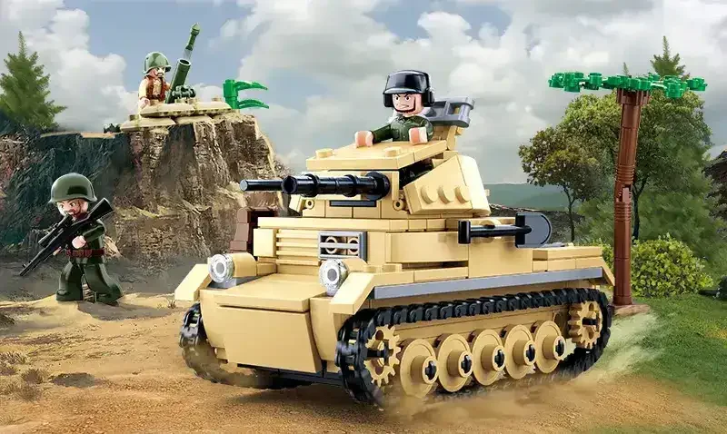 Sluban | WW2 Tank Panzer 2 - Toybox Tales