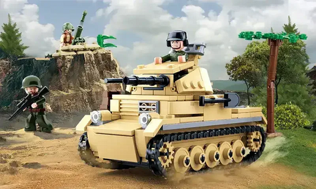 Sluban | WW2 Tank Panzer 2 - Toybox Tales