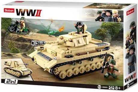 Sluban | WW2 Tank Panzer IV - Toybox Tales