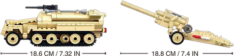 Sluban | WW2 Half Track Sd.Kfz.251 K18 - Toybox Tales