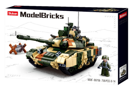 Sluban Model Bricks T90Ms Battle Tank 758 Pcs - Toybox Tales