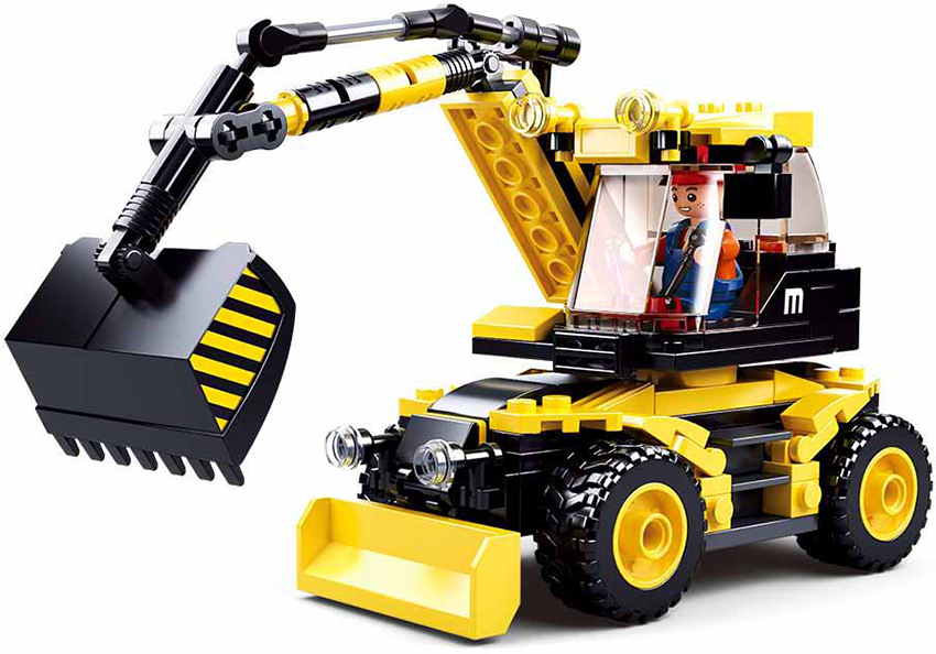 Sluban | Town Excavator/Lifter 195 Pcs