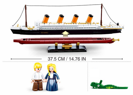 Sluban Model Bricks Titanic Scale 1:700 481 Pcs - Toybox Tales