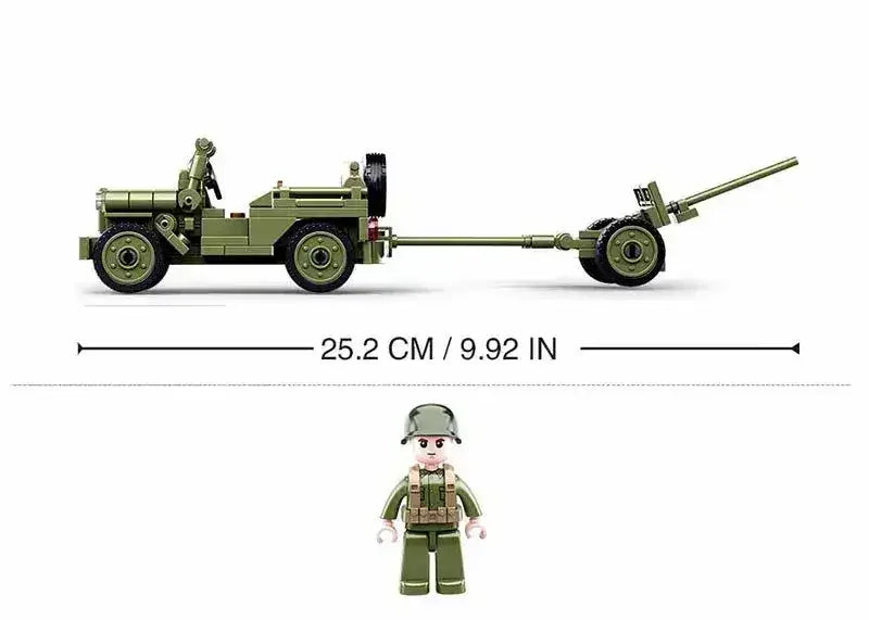 Sluban | WW2 Willys Jeep C143 Pcs - Toybox Tales