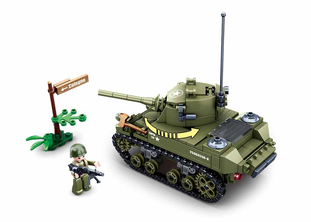 Sluban | WW2 M5 Light Tank 344 Pcs