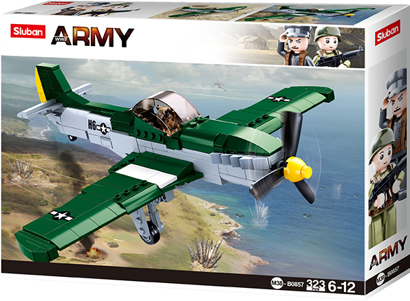 Sluban | WW2 P51D Fighter 323 Pcs