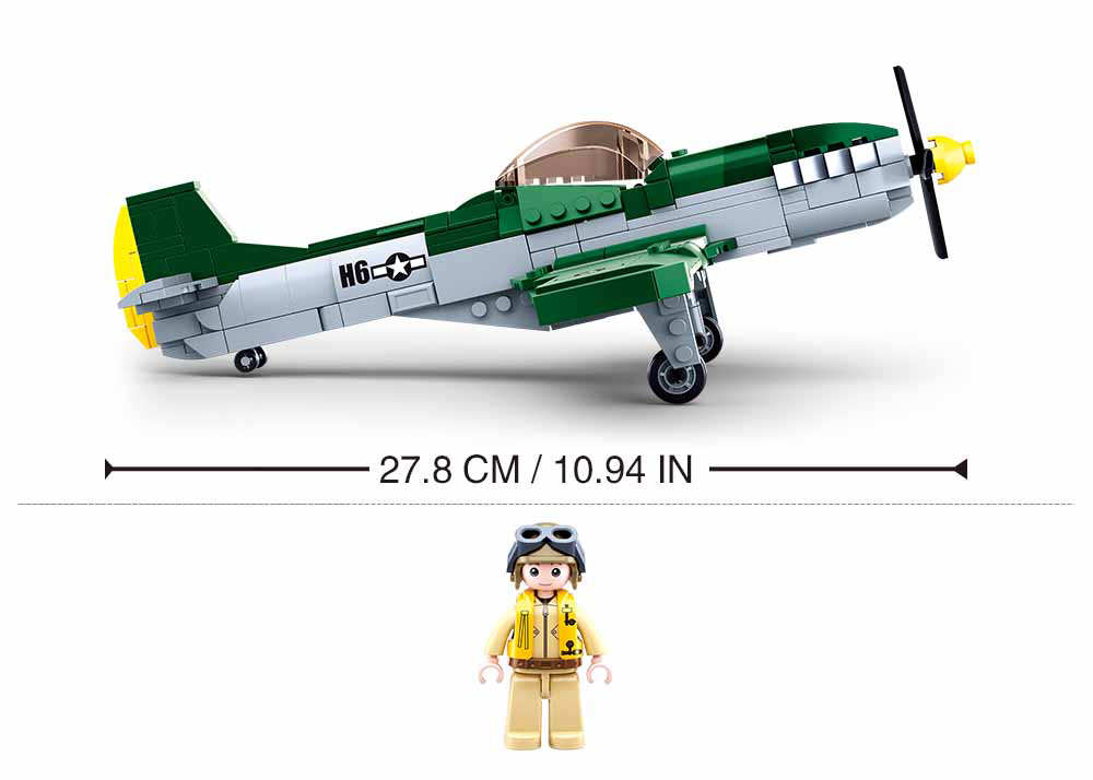 Sluban | WW2 P51D Fighter 323 Pcs