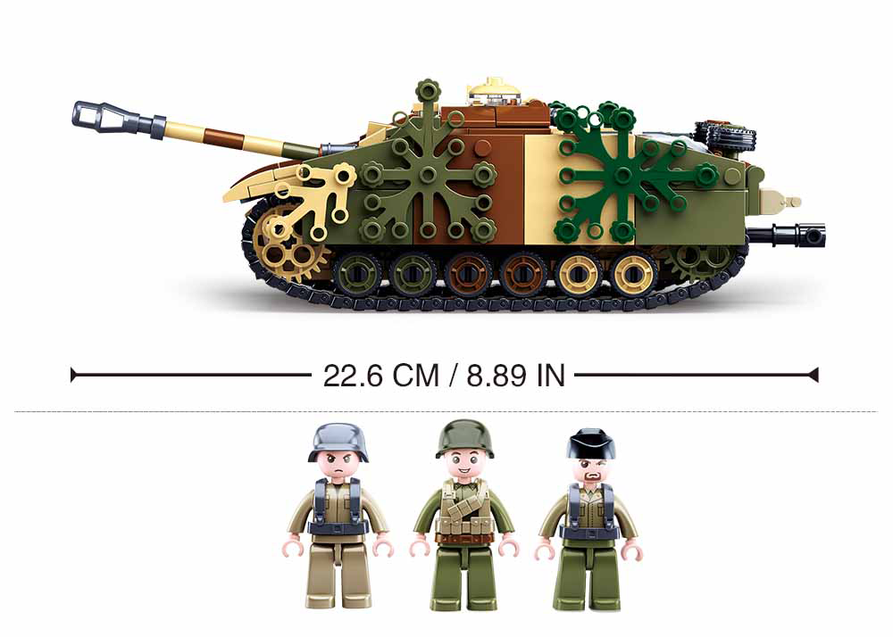 Sluban | WW2 Stug Iii Armoured Fighting Vehicle 524 Pcs