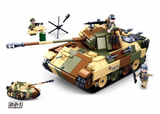 Sluban | WW2 Medium Tank 725 Pcs