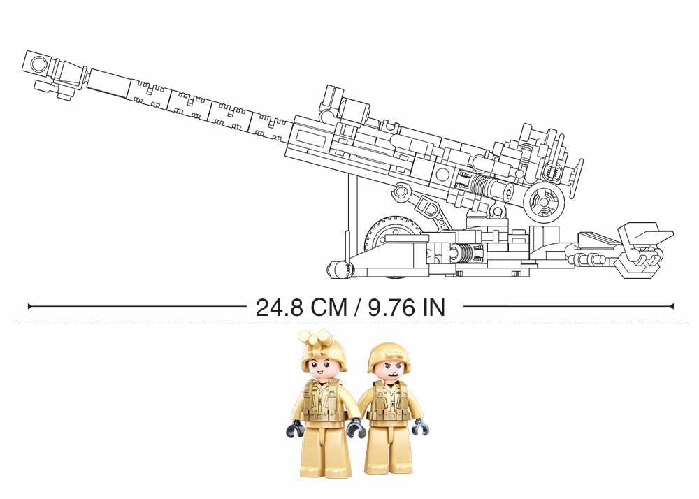 Sluban | Model Bricks M777 Howitzer 258 Pcs