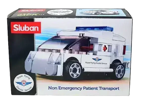 Sluban | Power Bricks | Official Royal Flying Doctor Service Patient Transport Vehicle - Toybox Tales