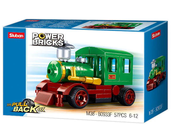 Sluban | Power Bricks Pull Back Train 57 Pcs