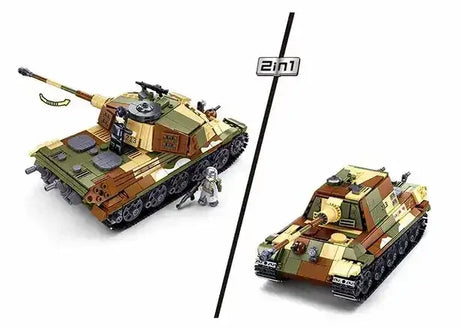 Sluban | Army Battle Of Budapest - The King Tiger Heavy Tank 930 Pcs - Toybox Tales