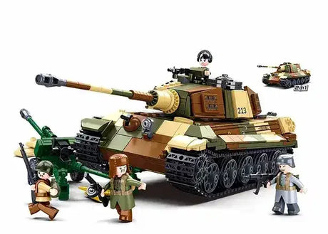 Sluban | Army Battle Of Budapest - The King Tiger Heavy Tank 930 Pcs - Toybox Tales