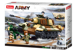 Sluban | Army Battle Of Budapest - The King Tiger Heavy Tank 930 Pcs