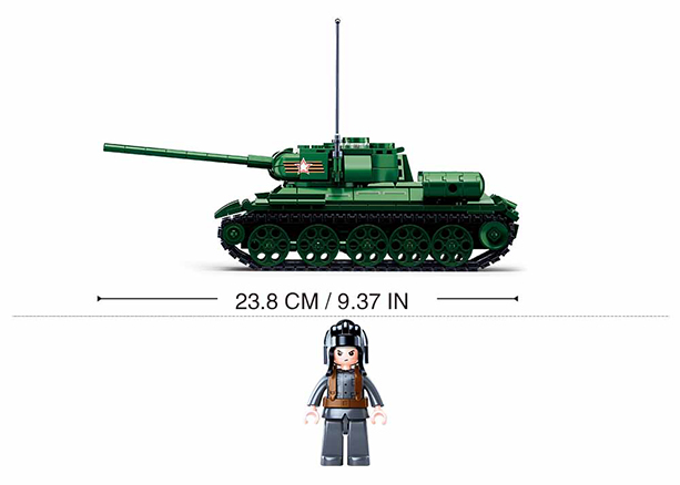 Sluban | Model Bricks T34-85 Tank 497 Pcs