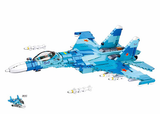 Sluban | Model Bricks Su-27 Fighter 2 In 1 1040 Pcs