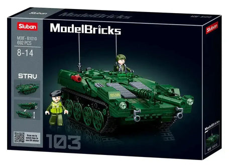 Sluban | Model Bricks | Tank Strv103 692 Pcs - Toybox Tales