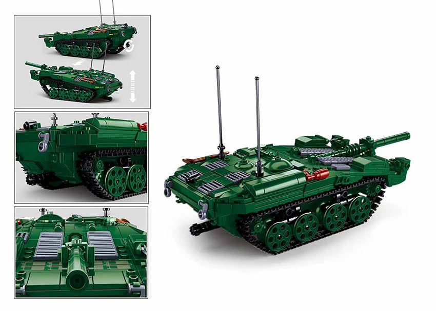 Sluban | Model Bricks | Tank Strv103 692 Pcs