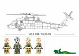 Sluban | Model Bricks | Helicopter Black Hawk 692 Pcs