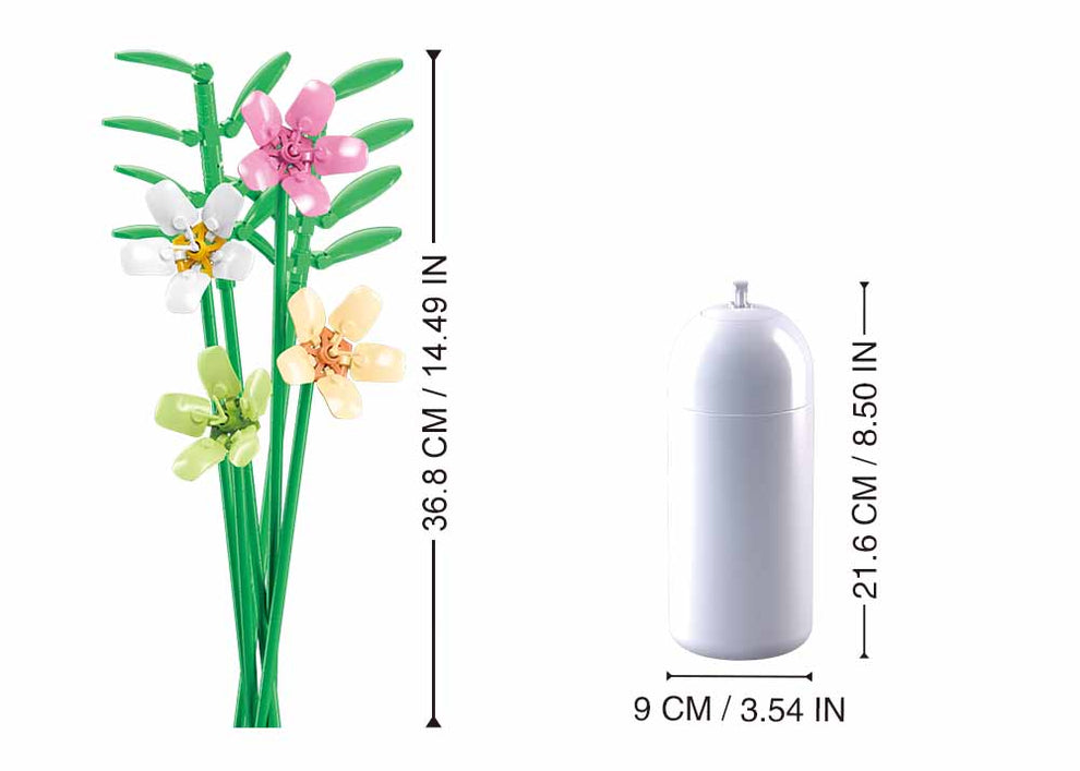 Sluban | Flowers | Freesia 241pcs
