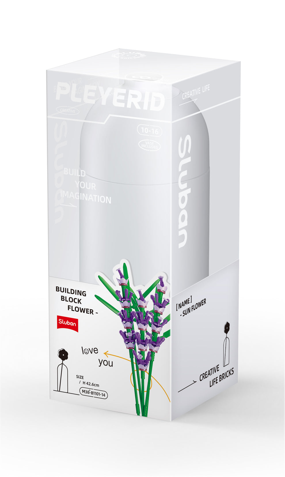 Sluban | Flowers | Lavender 258pcs