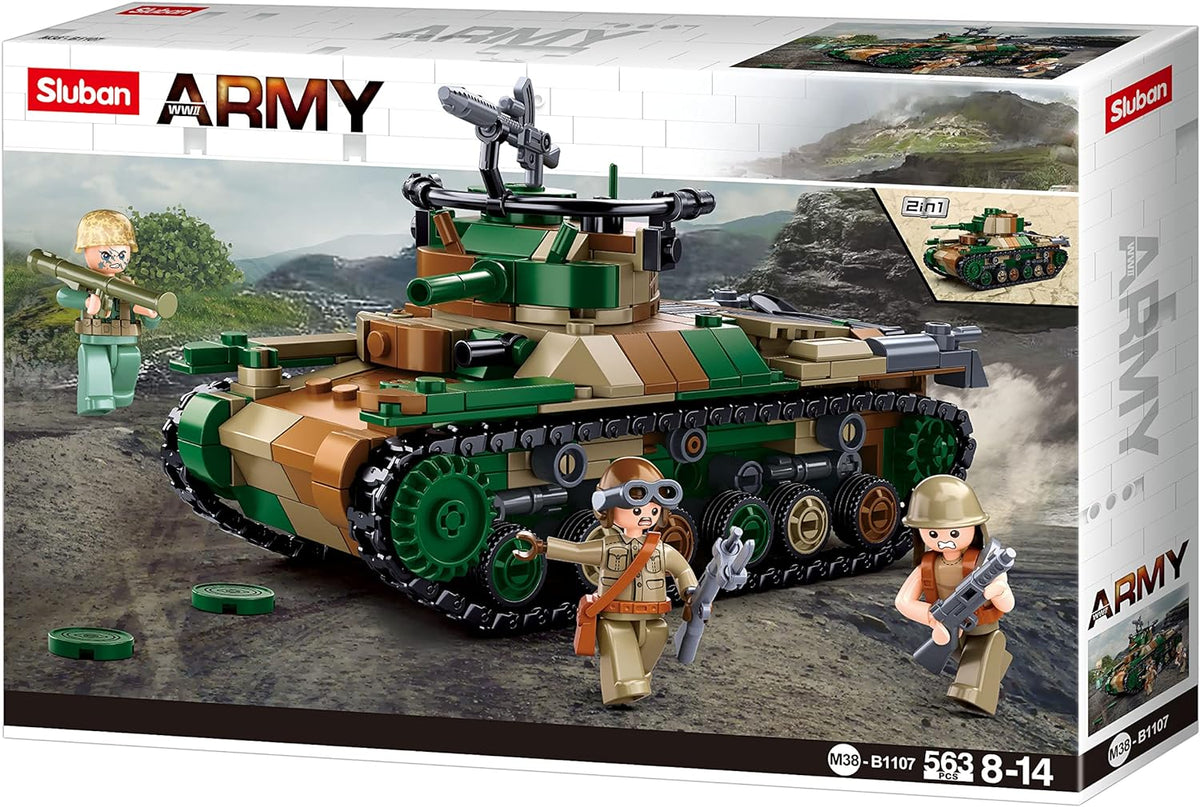 Sluban Type 97 Medium Tank 563 Pcs | WWII Building Set – Toybox Tales