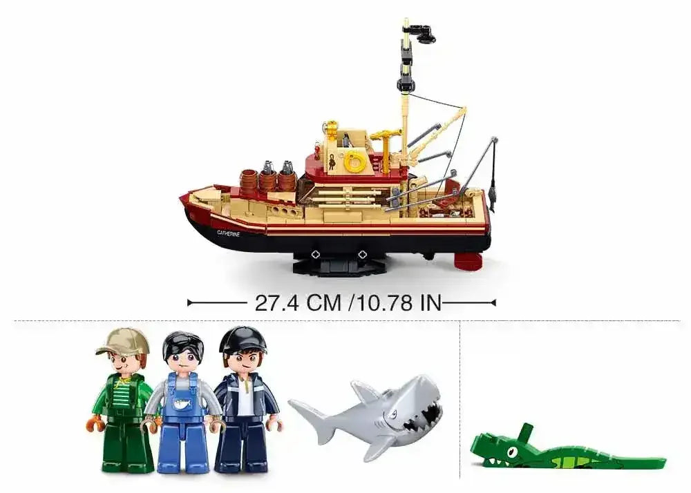 Sluban | Model Bricks | The Great Shark 592 Pcs - Toybox Tales