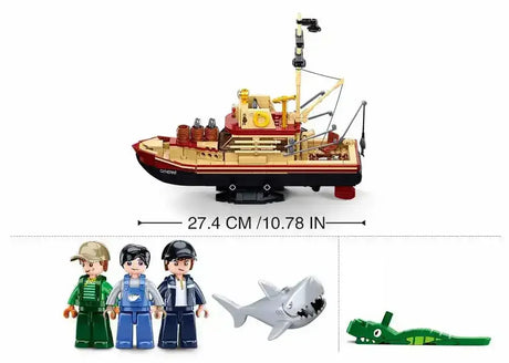Sluban | Model Bricks | The Great Shark 592 Pcs - Toybox Tales