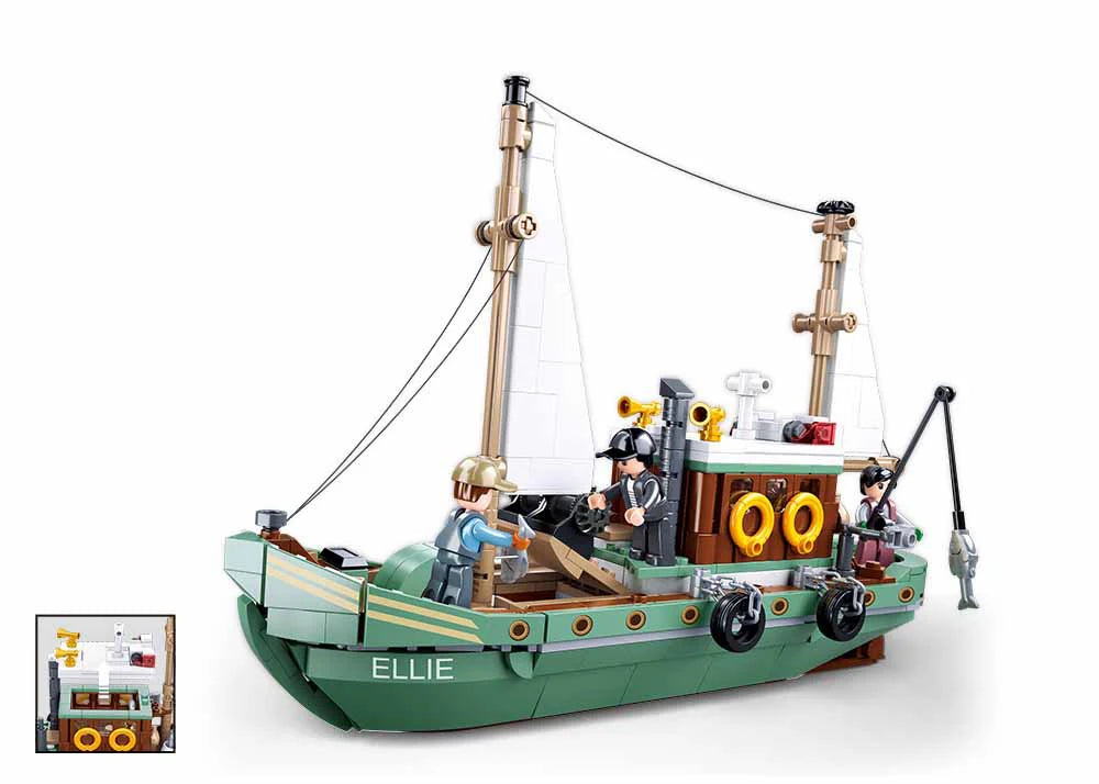 Sluban | Model Bricks | Fishing Boat 610 Pcs