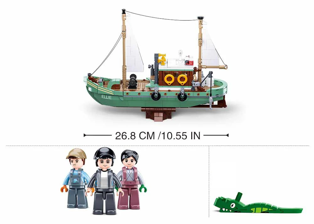 Sluban | Model Bricks | Fishing Boat 610 Pcs