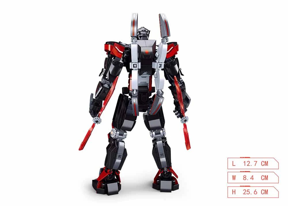 Sluban | P.R. Mecha Double Swords 585 Pcs