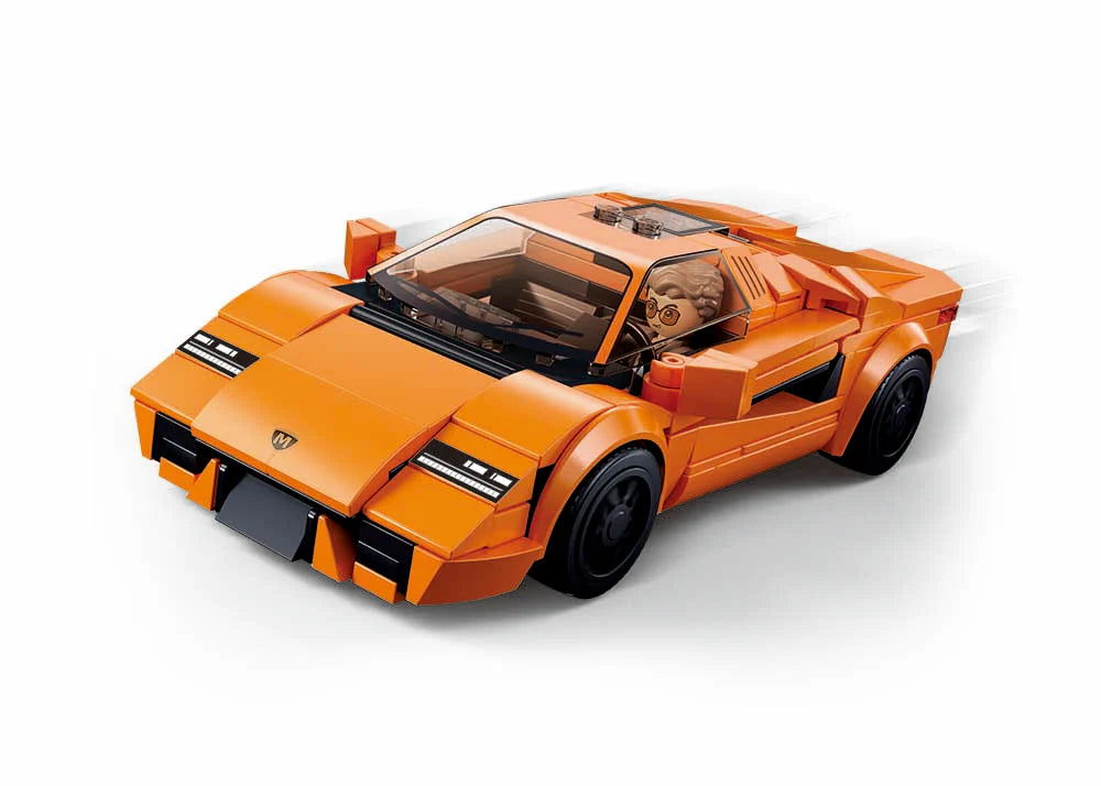 Sluban | Model Bricks | 2020 Sports Car Orange Scale 1:32 264 Pcs