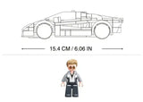 Sluban | Model Bricks | 2020 Sports Car Orange Scale 1:32 264 Pcs - Toybox Tales