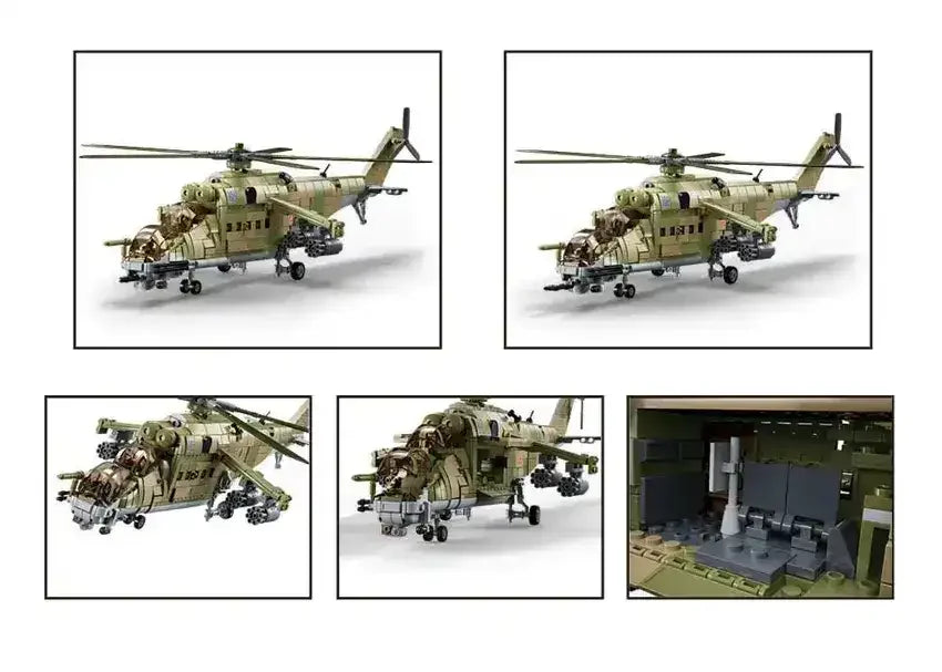 Sluban | MI-24S Helicopter Gun/S 893 Pieces - Toybox Tales