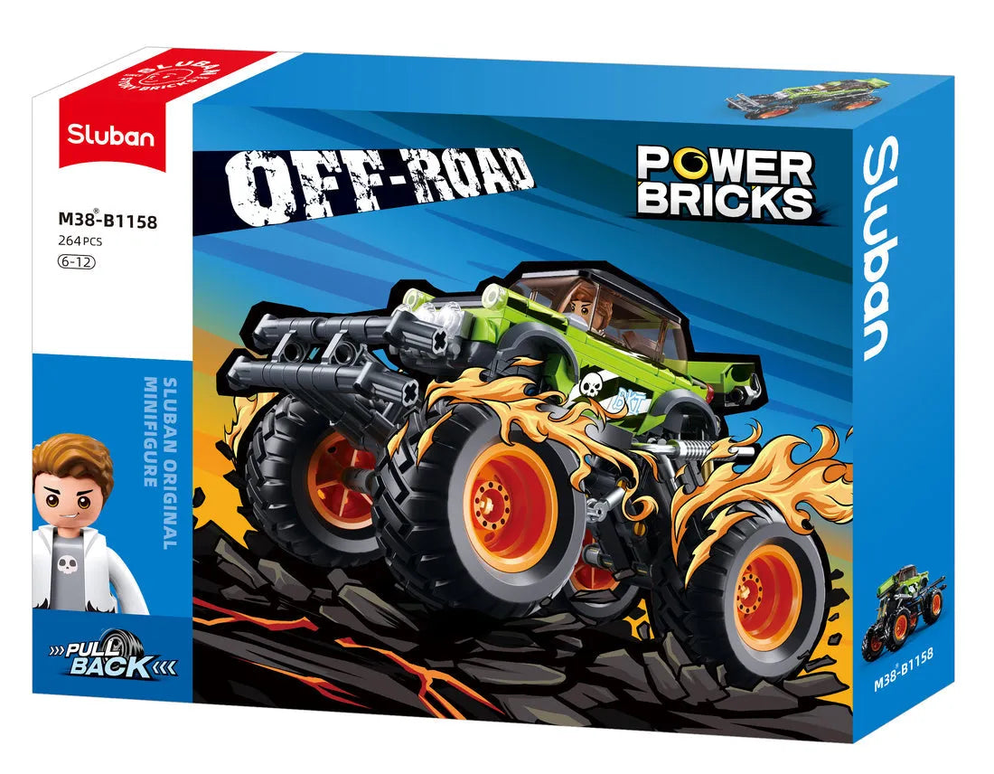 Power Bricks Off Road Vehicle - Big Foot - Toybox Tales