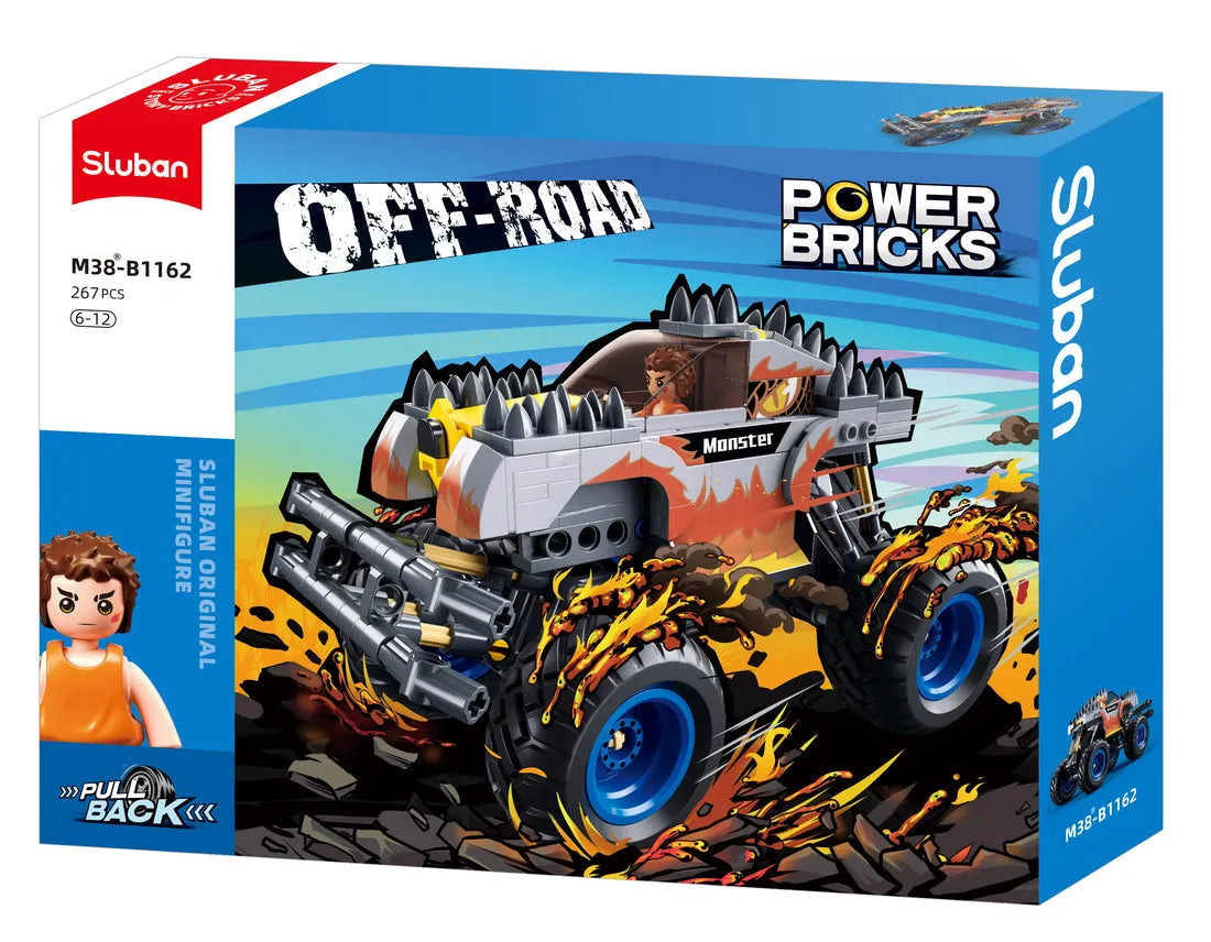 Power Bricks Off Road Vehicle - Monster - Toybox Tales